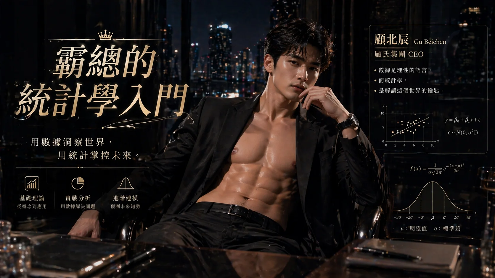 霸總的科目二統計入門系列主視覺