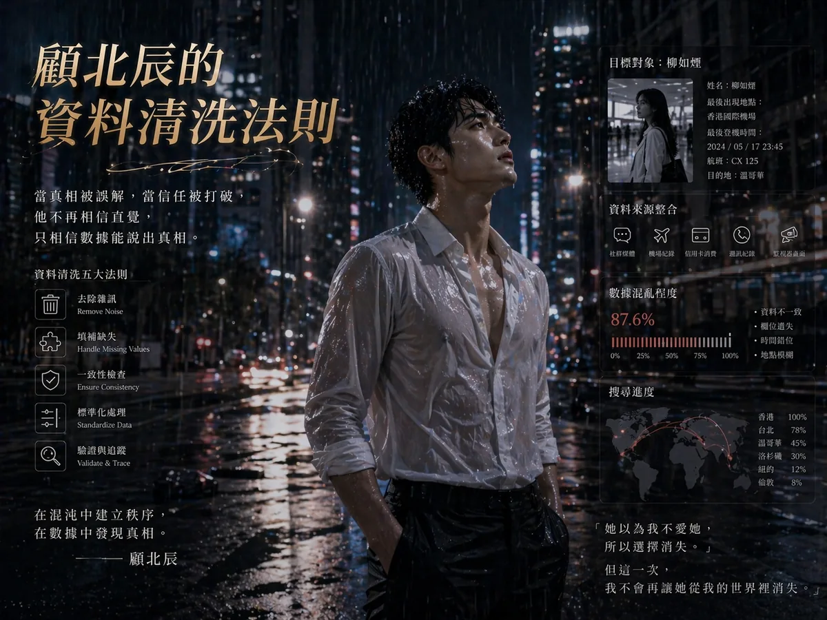 資料前處理封面：顧北辰的追妻火葬場